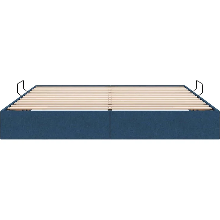 vidaXL Ottoman Bettgestell mit Speicher Blau 160 x 200 cm Stoff 3442837 – Bild 7