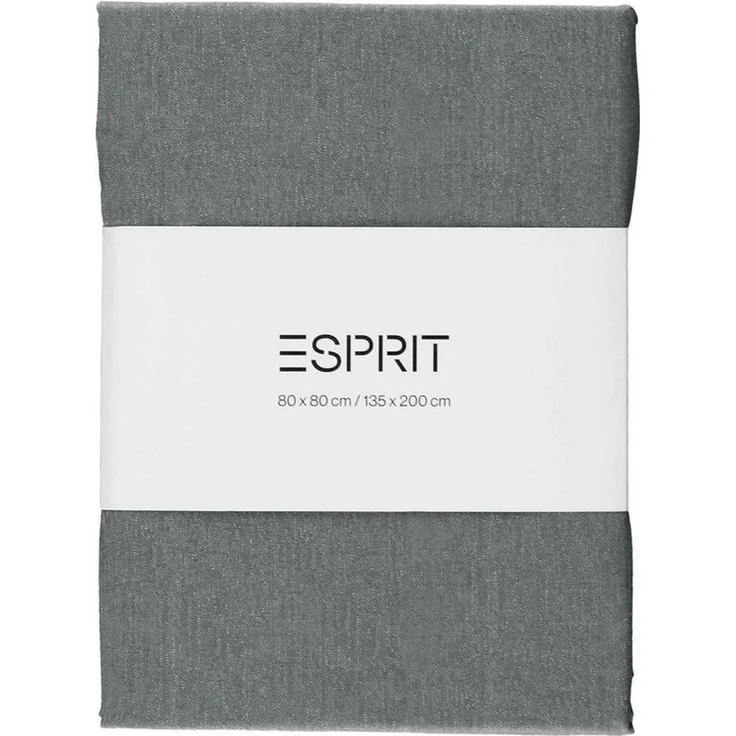 Esprit Bettwäsche HARP Renforcé Kissenbezüge und Bettwäsche, Baumwolle, 1 teilig, 135 x 200 cm in Anthrazit – Bild 2