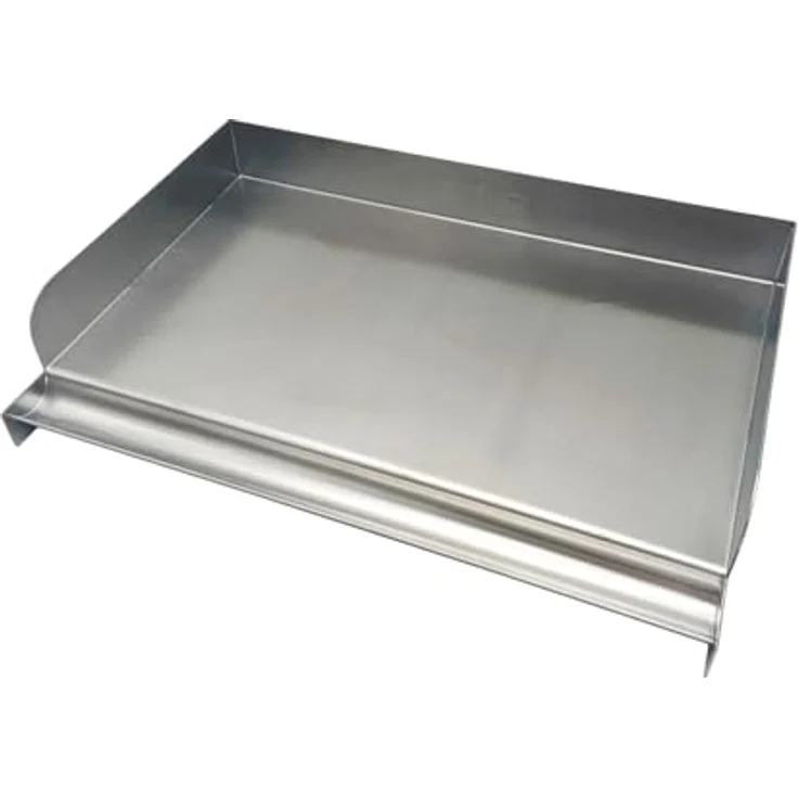 Grillfürst Grillplatte Grillfürst Edelstahl Plancha / Grillplatte / Teppanyaki Pfanne Größe M - 41 x 24,5 cm – Bild 2