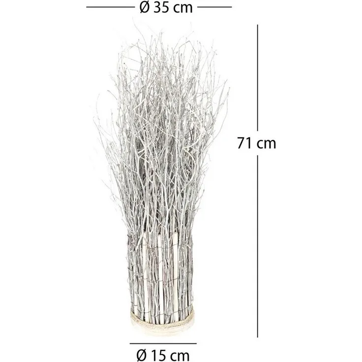 CREEDWOOD Paravent RAUMTEILER "BUNCH", Weide, 71x35cm, Zweige Sichtschutz