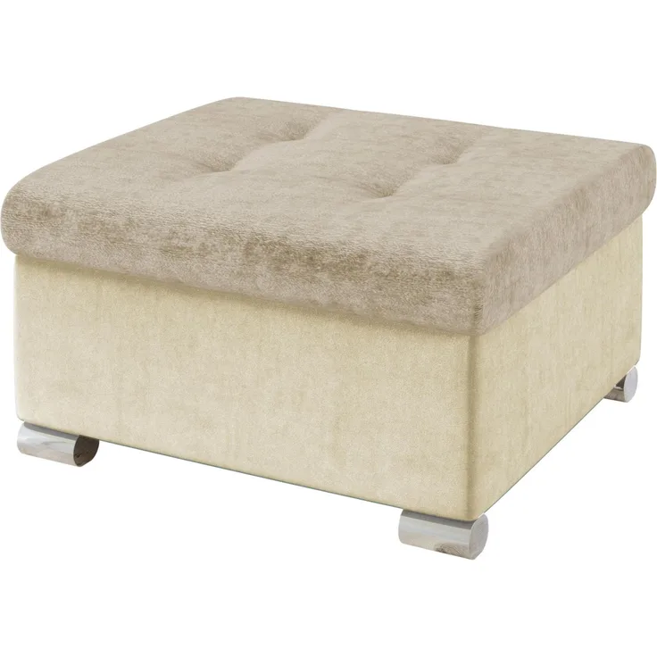 Polsterhocker Niko Klein (Farbe: Magic Velvet 2250 + Miu 2041)