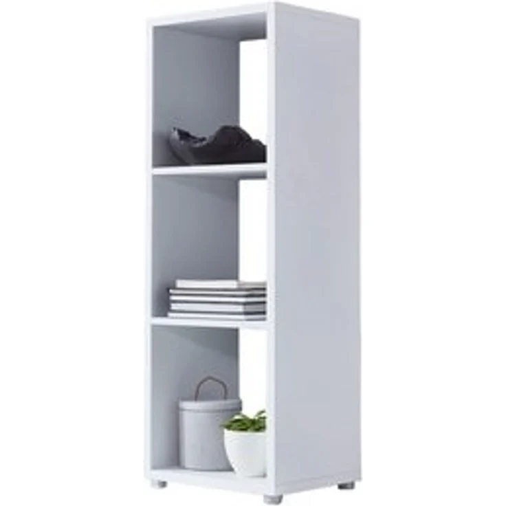 BMG Möbel Standregal NIZZA, Aktenregal, Würfel, Säulen Regal mit 3 Fächern, Made in Germany – Bild 4