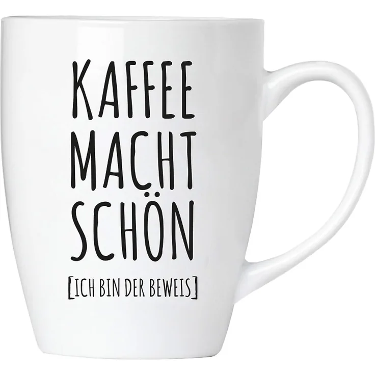 Kaffee macht schön - Tasse aus Keramik