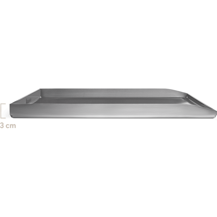 BURNHARD® Plancha Grillplatte Edelstahl für Gasgrill Fred Serie, spülmaschinenfest - 41,5 x 23,5 x 3,5 cm - Multi-Color - #944503 – Bild 9