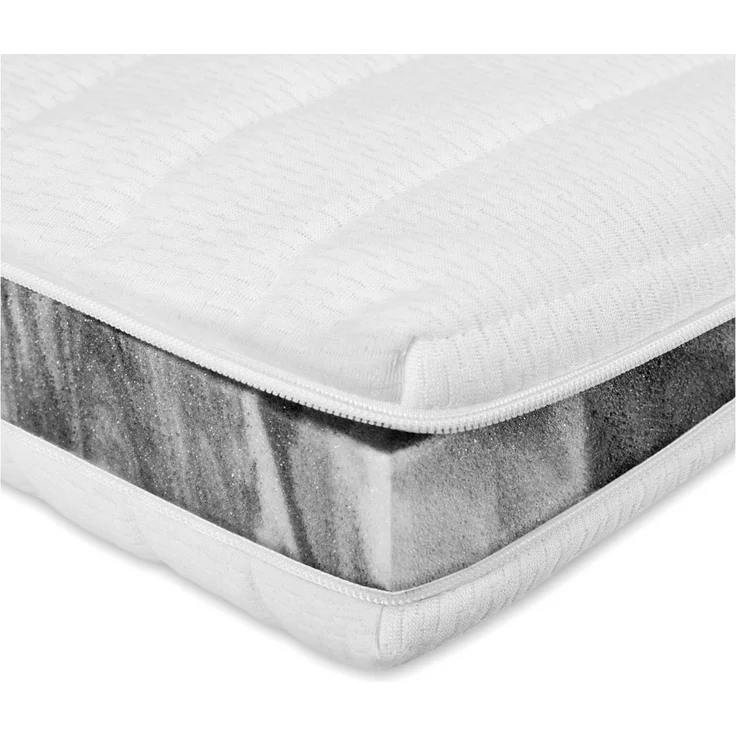 AM Qualitätsmatratzen, Topper fest, Harter Matratzentopper H4, Bezug waschbar, 6 cm hoch, Hybridschaum, 120x200 cm – Bild 5