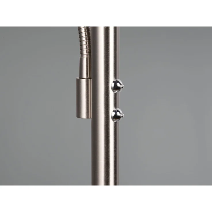 LED Stehlampe WILLIS Silber mit Leselampe, dimmbar & 3 Lichtfarben, 180cm groß – Bild 7