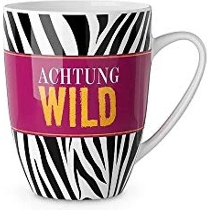 Kaffeetasse Kaffeebecher Teetasse Kakao Tasse "Becher für dich" la vida 0,25L Achtung 950343