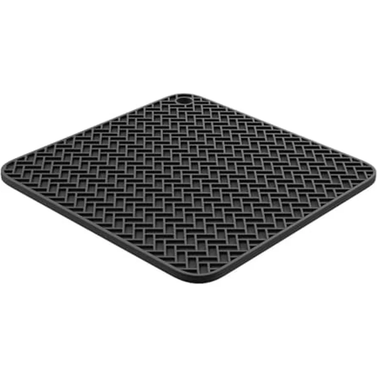 Hoffmann Germany Topfuntersetzer Silikon 2-in-1 Untersetzer & Topflappen 19×19 cm, anthrazit, Zubehör für alle Töpfe und Pfannen, 1-tlg, 230°C, spülmaschinenfest, rutschfest, lebensmittelecht – Bild 1