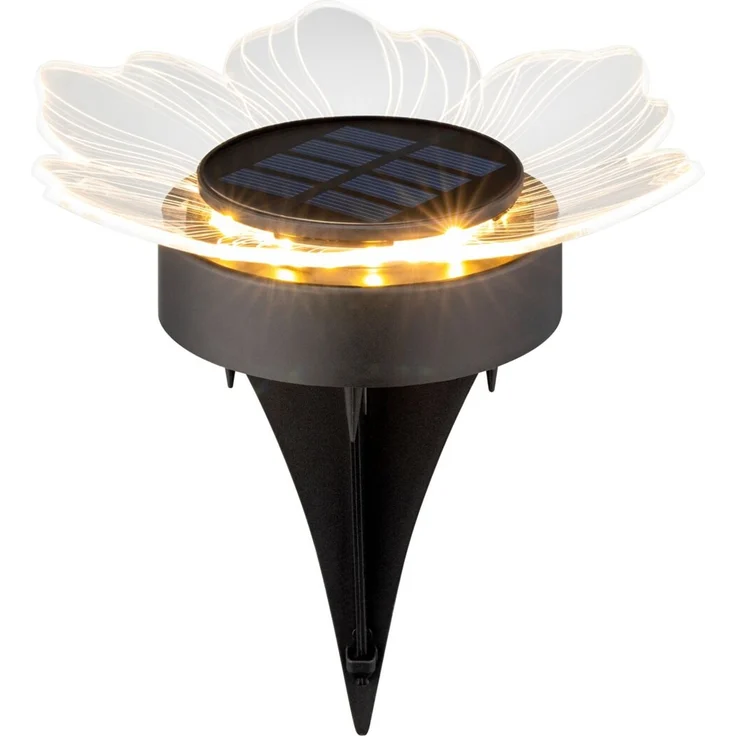 Ambia Garden 'RICHMOND' Solarleuchtenset, Kunststoff schwarz/weiß, Set mit Erdspieß, Solarbetrieb – Bild 2