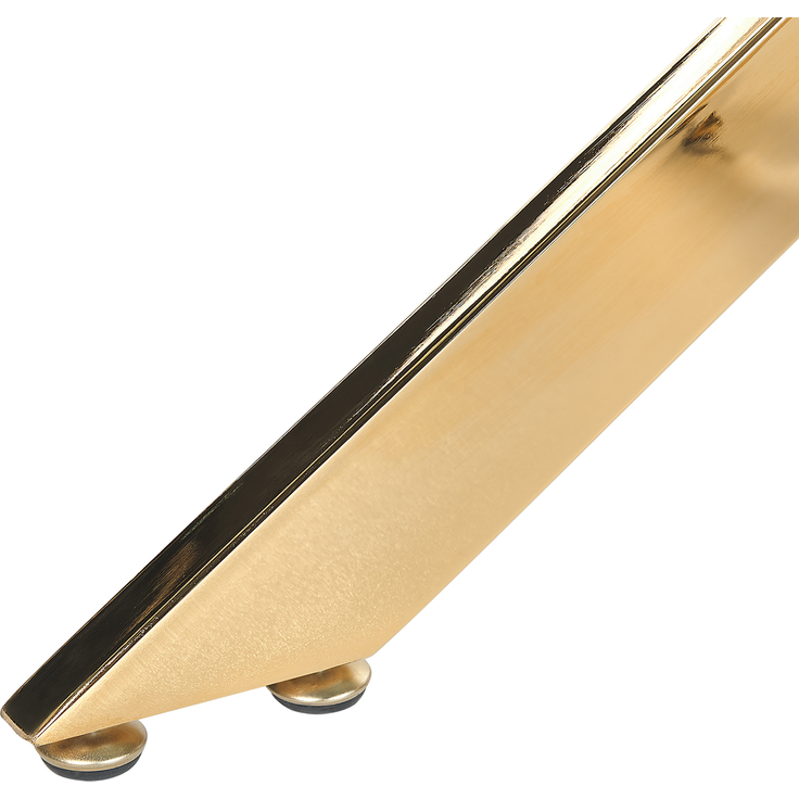 Esstisch MARAMO 120 cm 70 cm Sicherheitsglas Gold – Bild 6