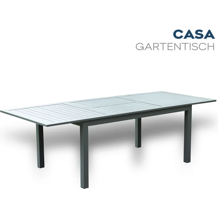 HOME DELUXE Garten-Sitzgruppe ausziehbar CASA MADERA - 160/240 x 100 cm 8 Stühle – Bild 4