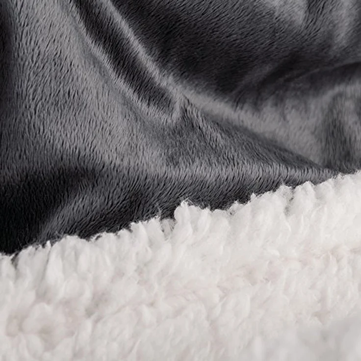 Wohndecke Fantasia Kuscheldecke Doubleface Flausch XXL 220x240cm Sandy grau, CelinaTex, allergikergeeignet,bügelfrei,flauschig,kuschelweich,mollig warm – Bild 5