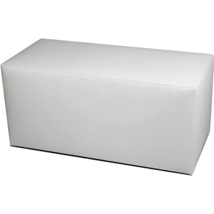 Talamo Italia - Pouf Aceto, Mehrzwecksessel, Sitzsack, Hockerhocker, Made in Italy, 40x90 h42 cm, Weiß – Bild 3