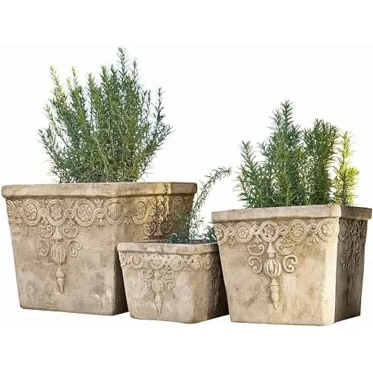 Mirabeau Übertopf Übertopf 3er Set Bissone terrakotta