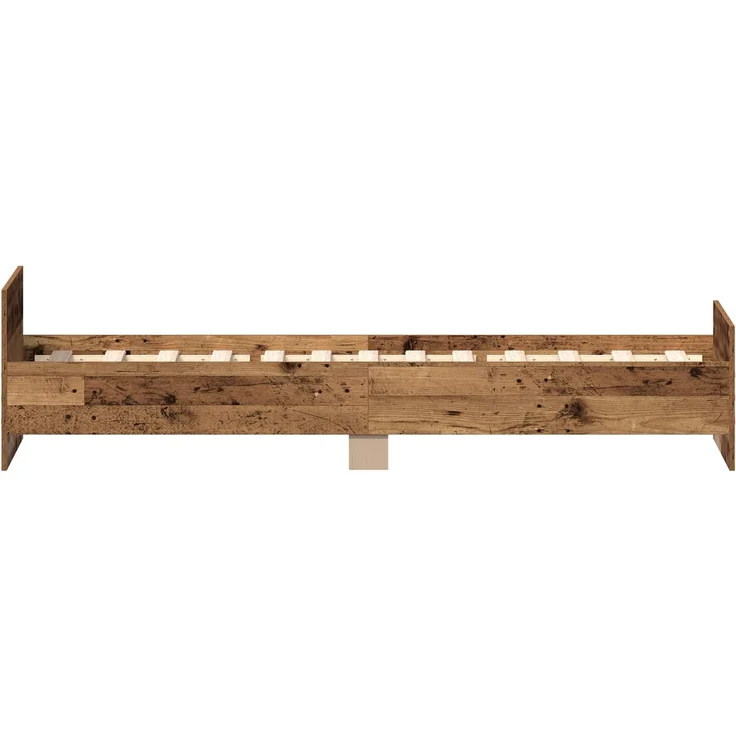 vidaXL Bettgestell mit Kopfteil Altholz 80 x 200 cm Holzwerkstoff 8009030 – Bild 5