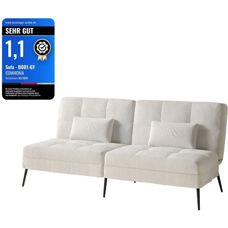 GTPLAYER Schlafsofa Bettsofa mit Schlaffunktion, Klappsofa – Bild 1