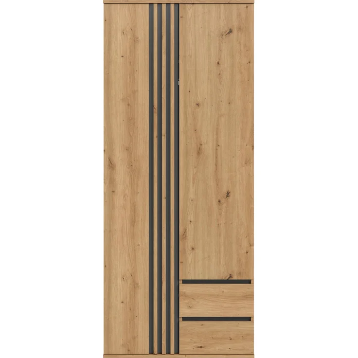 Tofta Kleiderschrank 2-türig in Artisan Eiche Nachbildung – Bild 4