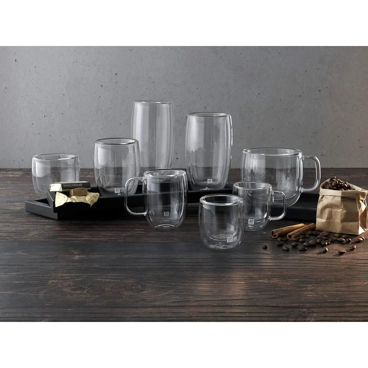 Cappuccinotasse ZWILLING Sorrento Plus Cappuccinoglasset, 450 ml / 2-tlg hochwertiges Borosilikatglas, 2-tlg, Borosilikatglas – Bild 4