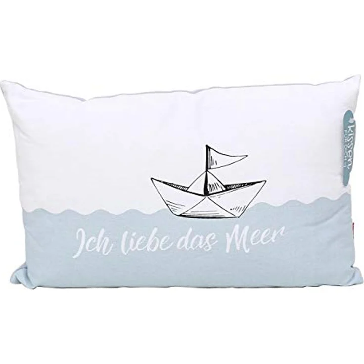 Dekohelden24 Dekokissen Meer Kissen mit Bezug aus 100% Baumwolle, L / B / H: 40 x 13 x 23 cm. – Bild 2