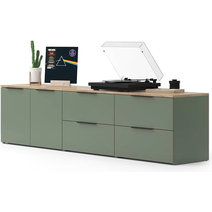 Wohnwand Wido Grün 3 Teile Vicco – Bild 5