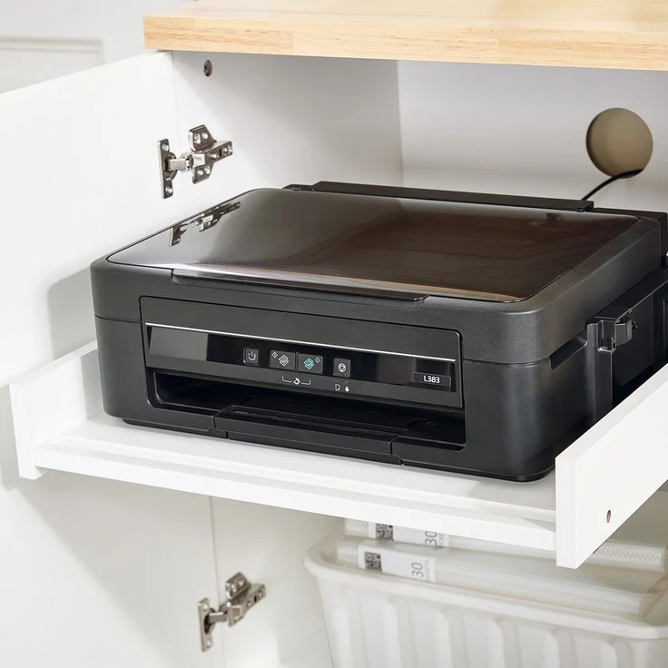 SoBuy ASK07-WN Schubladenschrank Büro, MDF, Lackiert, Weiß, 65 x 58 x 35 cm – Bild 6