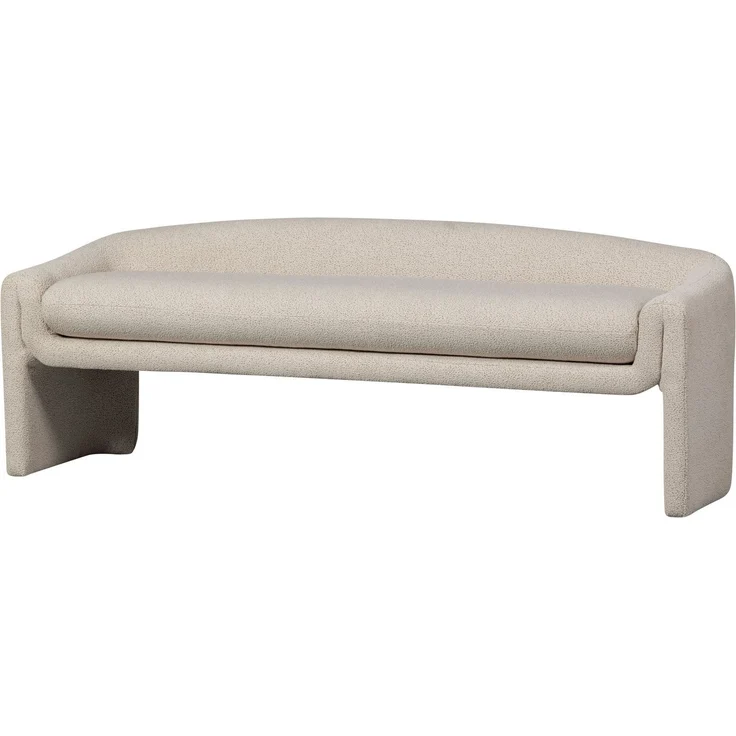 BePureHome Bank Zone aus Webstoff, Beige, 160 x 52 x 60 cm – Bild 1