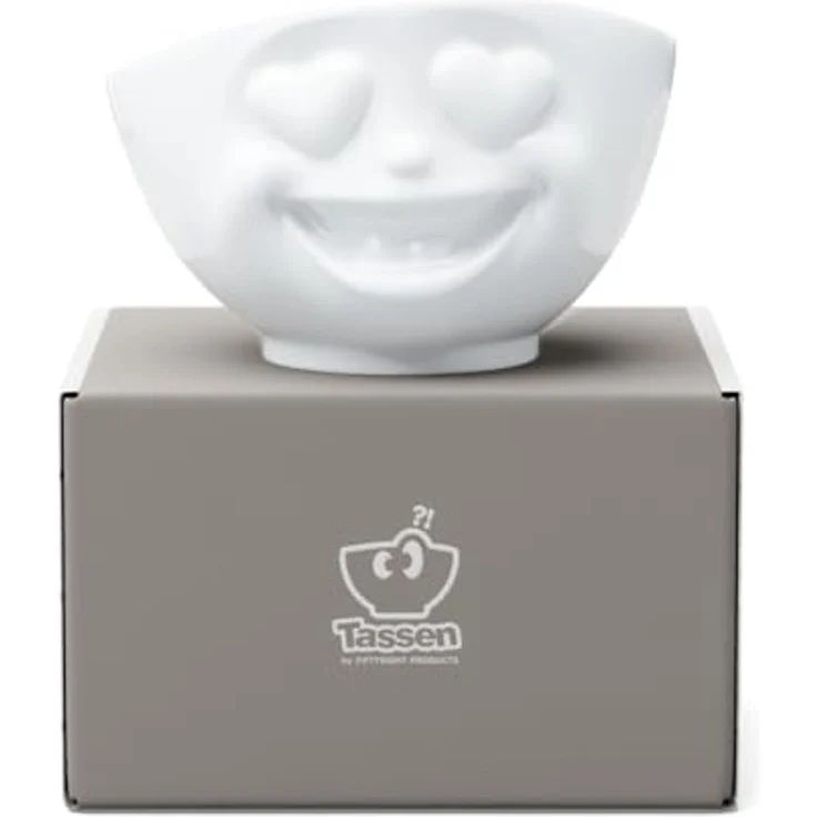 FIFTYEIGHT PRODUCTS Müslischale FIFTYEIGHT Schale "Herzlich", 500ml, RUBIN, Hartporzellan in bruchsicherer Hotelqualität, Made in Germany – Bild 3