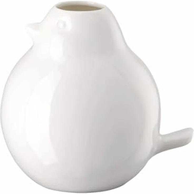 Hutschenreuther Vase 14 cm Vogel-Vase Weiss – Bild 3