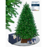 EveXmas - Adele Grün- 185 cm-100% Spritzguss- Künstlicher Weihnachtsbaum-Tannenzweige aus 100% Polyethylen- auf Metallständer