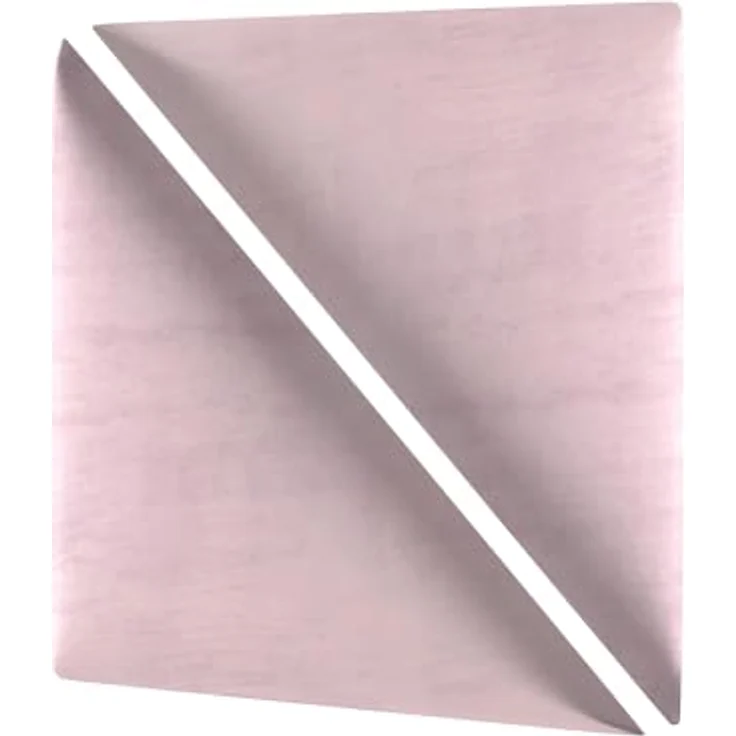 MOLLIS Polsterplatte, Dreieckiges und Dekoratives Wandpaneel, Geeignet als Bettkopfteil oder Aufprallschutz, Reduziert Schall und Verbessert Akustik, aus Schaumstoff, 30 x 30 cm, Lavendel – Bild 1