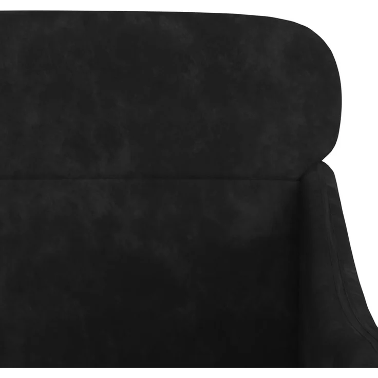 Sessel wohnzimmer, Relaxsessel, Fernsehsessel Schwarz 63x76x80 cm Samt – Bild 6