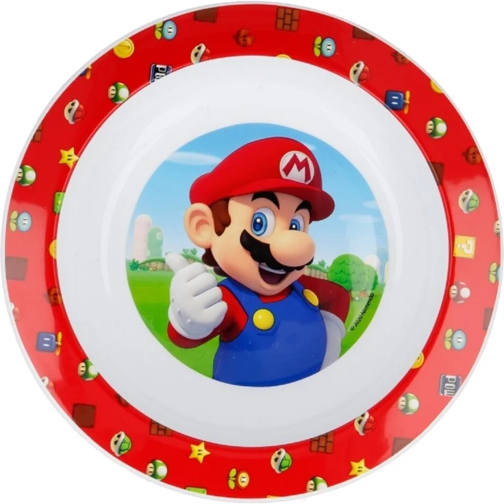 Super Mario Kindergeschirr ab 4 Jahren Schale für Kinder mikrowellengeeignet – Bild 2