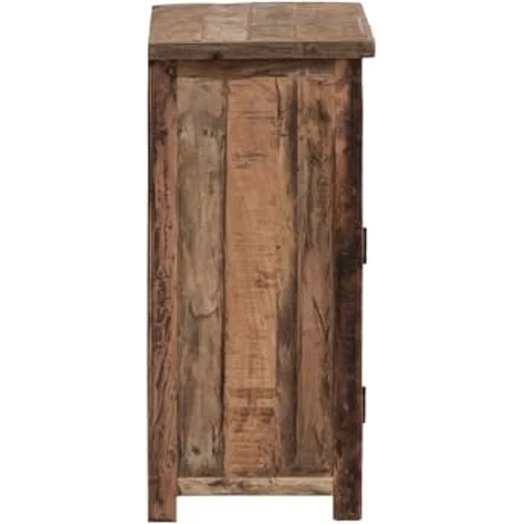 Rustikale Kommode Sumatra aus recyceltem Altholz 80x87x40 cm mit 2 Türen und 2 Schubladen – Stauraumwunder im Landhausstil von massivum – Bild 7