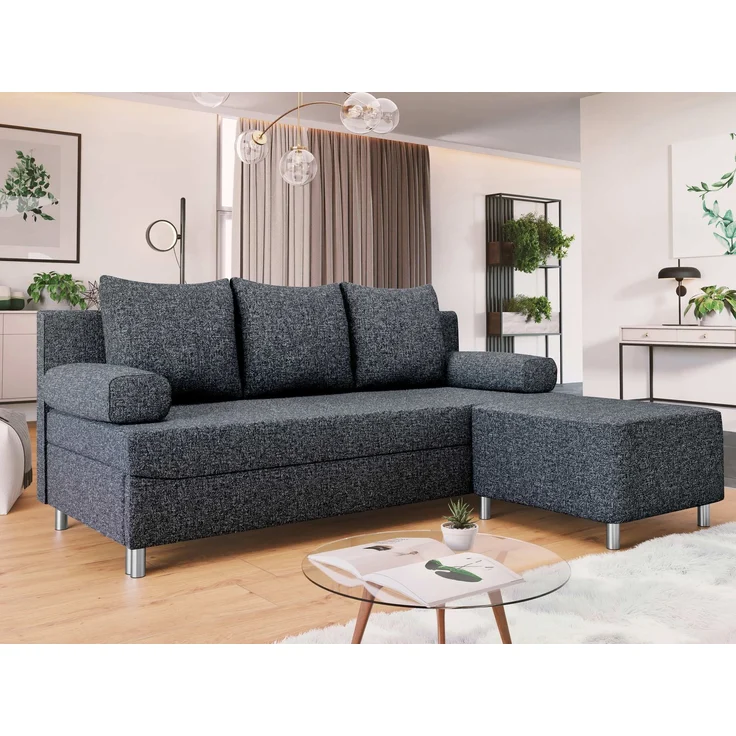 Schlafsofa Dover (Sofa mit Polsterhocker, Farbe: Bella 20) – Bild 2