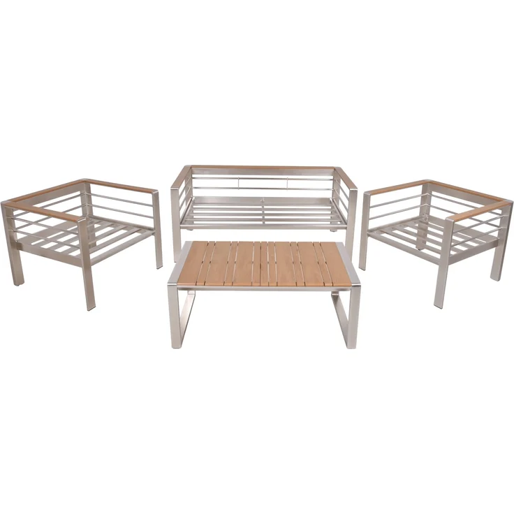 Garden Pleasure Lounge-Set FLORENCE, 4-tlg. Sofa Couch Garten Terrasse Lounge – Bild 2