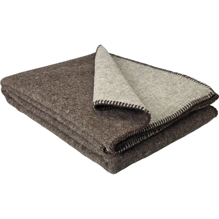 Wohndecke Wohndecke Wolldecke 100% Schurwolle 150 x 200 cm "Selva", STTS – Bild 1