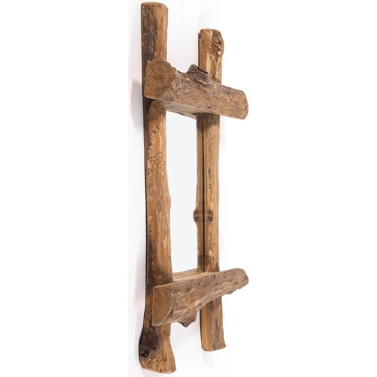 DESIGN DELIGHTS Wandspiegel WANDSPIEGEL "VINTAGE Holz massiv", Treibholz, 60x45 cm (HxB), Spiege – Bild 3