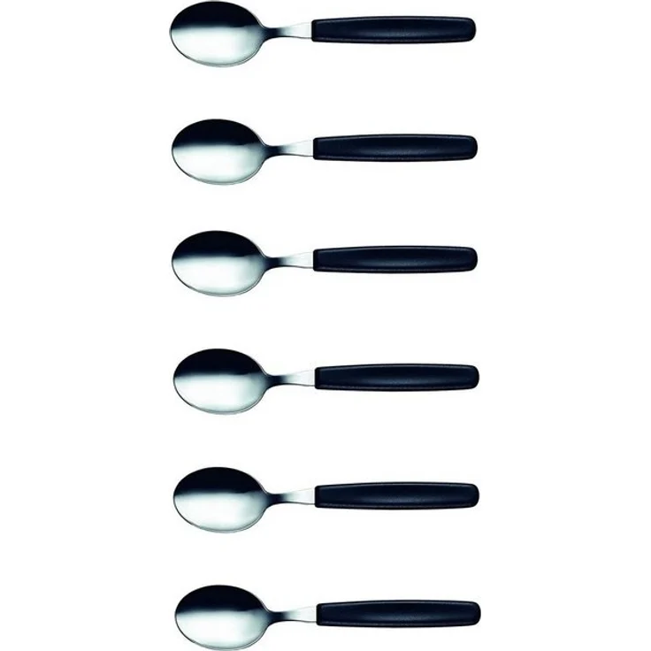6 VICTORINOX Löffel silber, schwarz glänzend – Bild 2