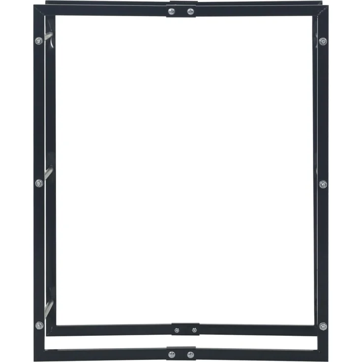vidaXL Brennholzregal Schwarz 80×25×100 cm Stahl 286287 – Bild 3