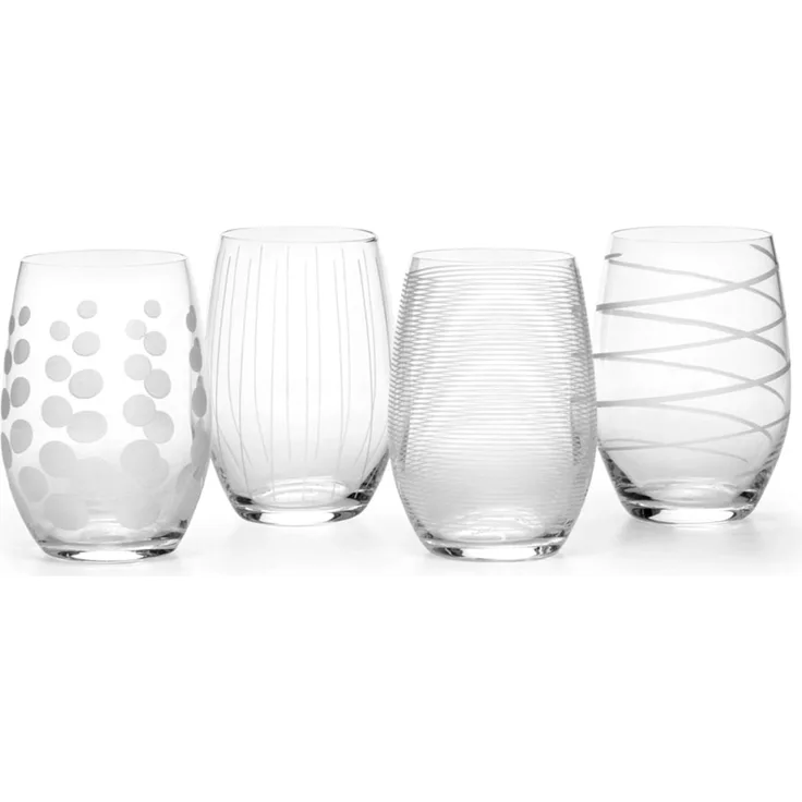 Mikasa glaswaren-Set Mikasa 503 ml transparent-silber 4 Stück