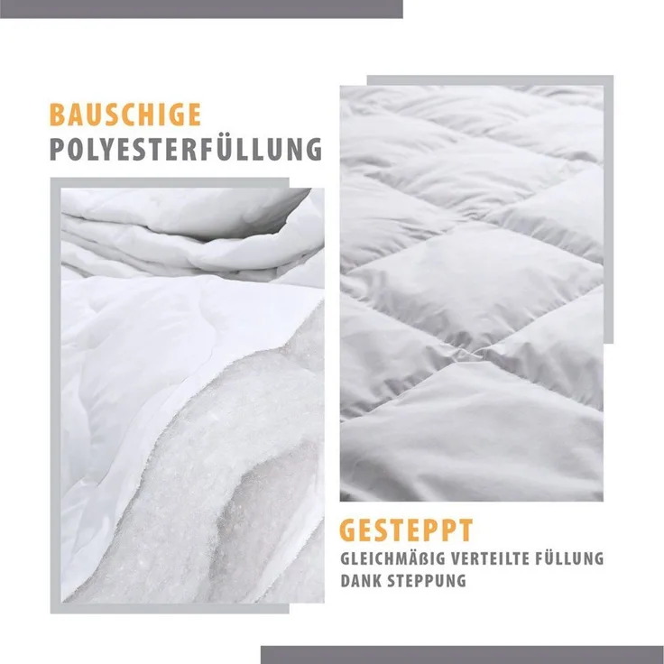 Amazinggirl Microfaserbettdecke Bettdecke Winterdecke 135 x 200 cm - Steppdecken Schlafdecke warm