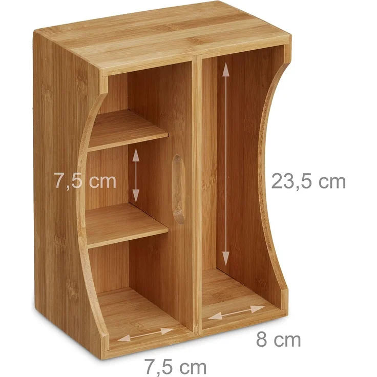 Schreibtischorganizer Bambus mit Griff 10020543 – Bild 5