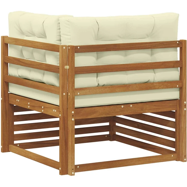 vidaXL Outdoor Ecksofa Massivholz Akazie Natur 900568 – Bild 5