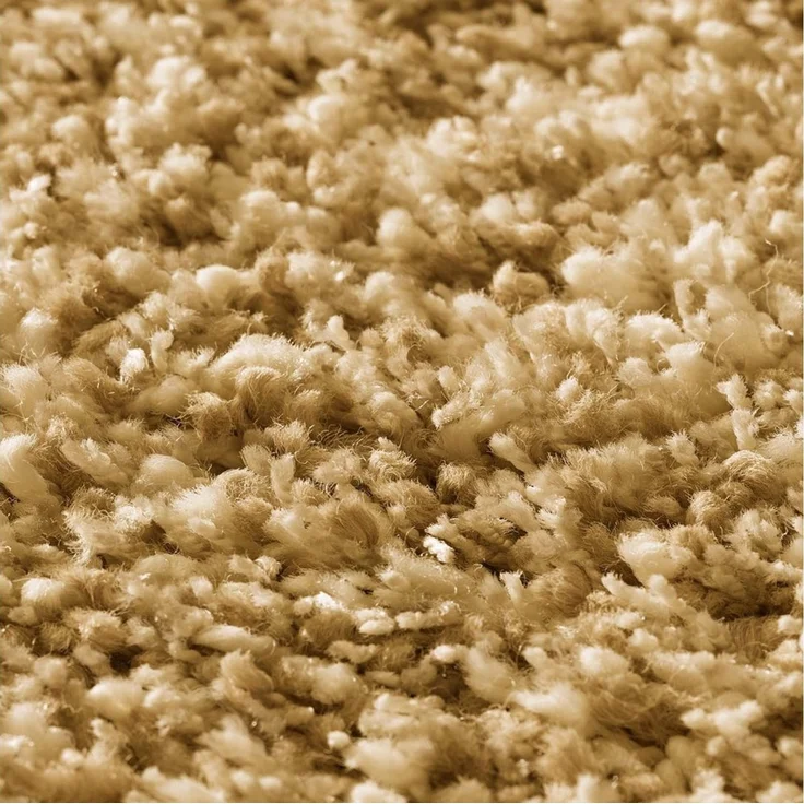TaraCarpet Langflor-Teppich Ragolle Twilight, rechteckig, Höhe: 60 mm, Shaggy Hochflorteppich gold Wohnzimmer Schlafzimmer 080x150 – Bild 3