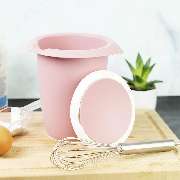 WESTMARK Quirltopf mit zweigeteiltem Deckel 1l rosa/weiß – Bild 7