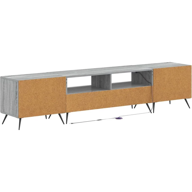 vidaXL LED-TV-Schrank BREDA 3 stk. Sonoma-Grau Holzwerkstoff 3416928 – Bild 6