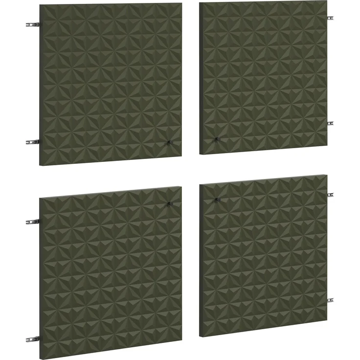 trendteam smart living - 4er Set Türen Highboard - Wohnzimmer - Sentra - Maße 60 x 60 x 2 cm - Farbe Dark Green - 224086282 – Bild 1