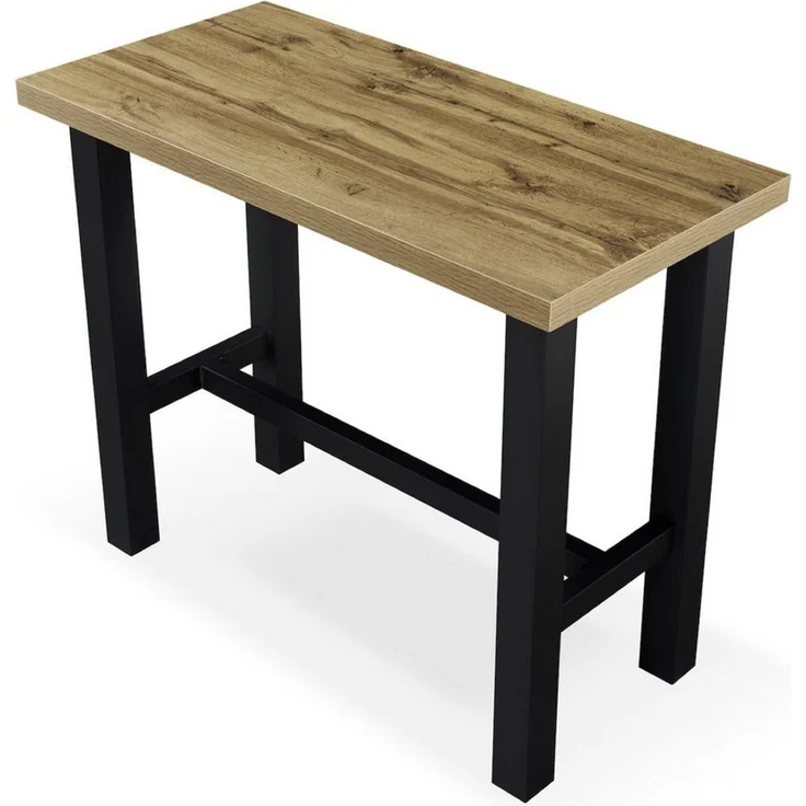 DUBI Möbel Bartisch LOTTE, schweres 4-Fuß oder X-Gestell, Metallgestell, Holztischplatte aus MDF – Bild 2