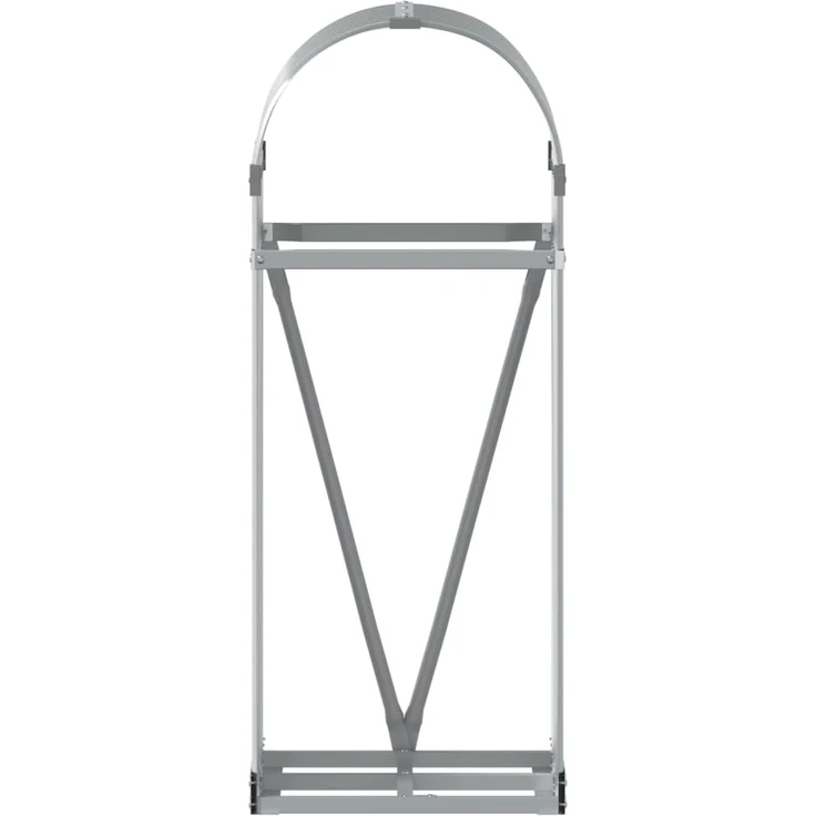 vidaXL Kaminholzunterstand Hellgrau 40x45x100 cm Verzinkter Stahl 364547 – Bild 3