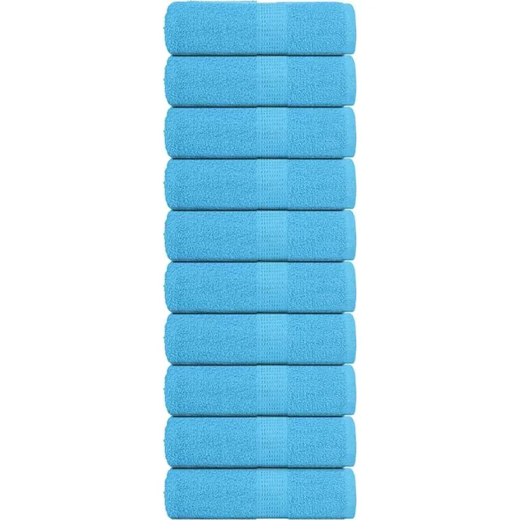 vidaXL Waschtücher FROGN 10 Stk. Türkis 30x30 cm 360 g/m² 136970 – Bild 1